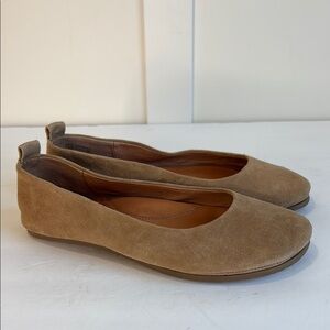 Gentle Souls Taupe Dana Suede Ballet Flats